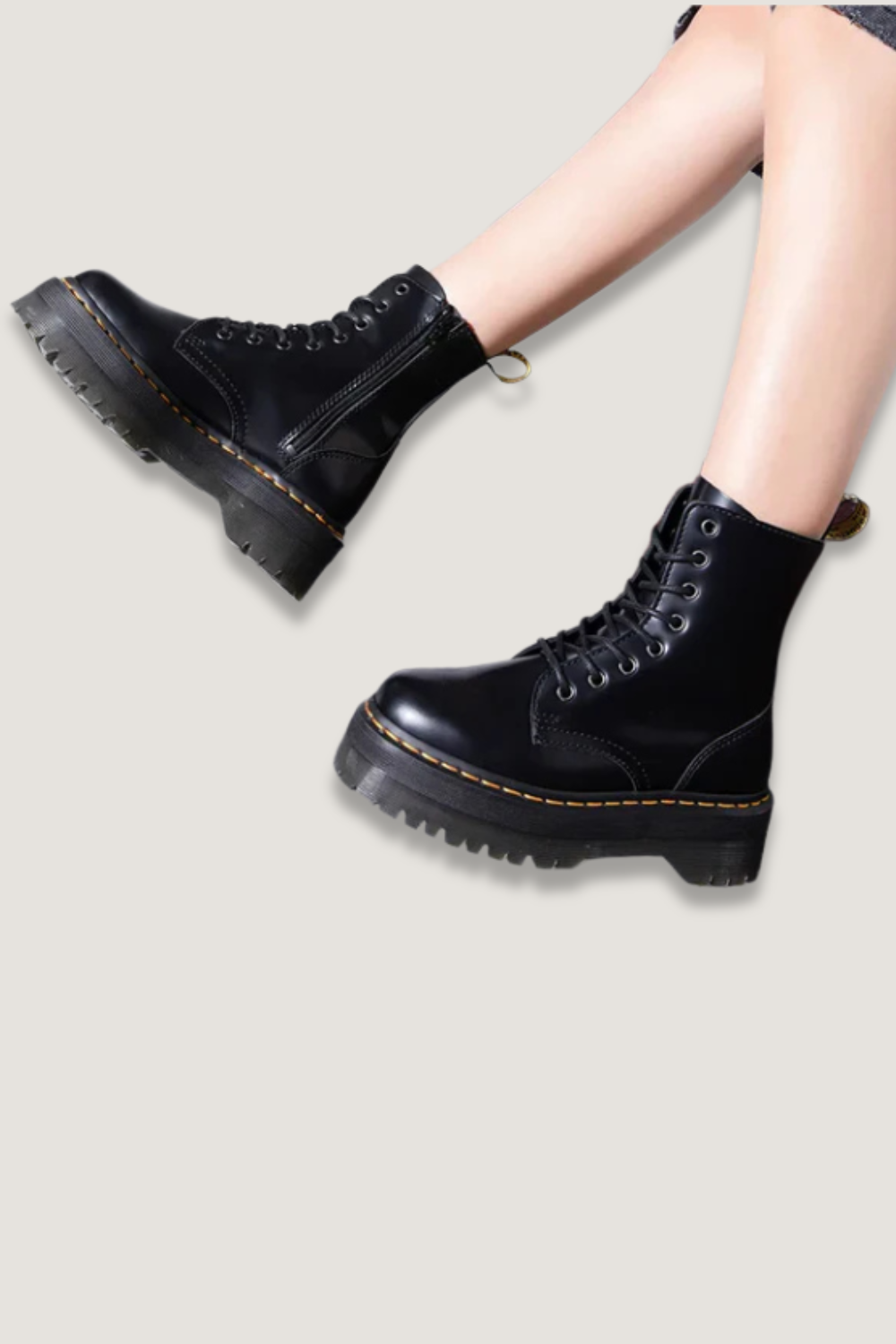 Heidi-Mode | Chunky Combat Schnürstiefel