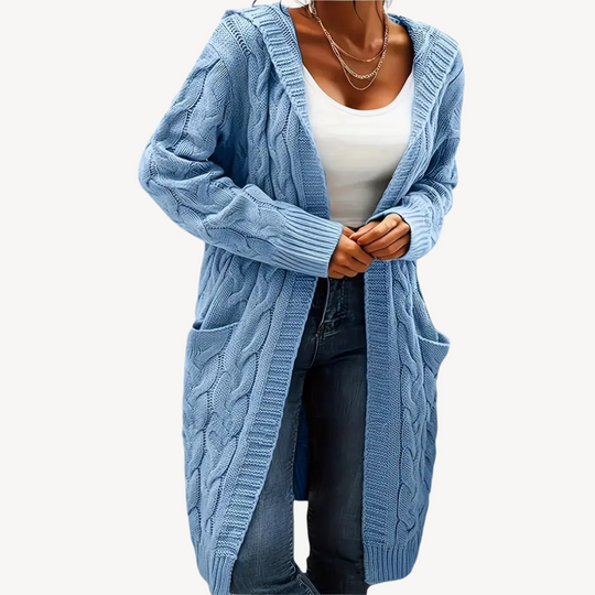 Heidi-Mode | Kabelstrick Kapuzencardigan