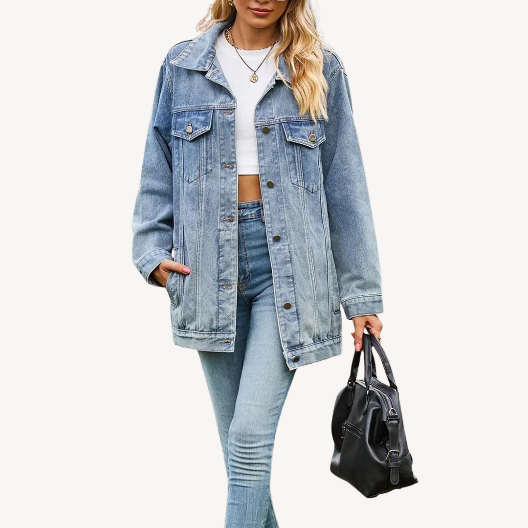 Heidi-Mode | Denim Hemdjacke für Frauen