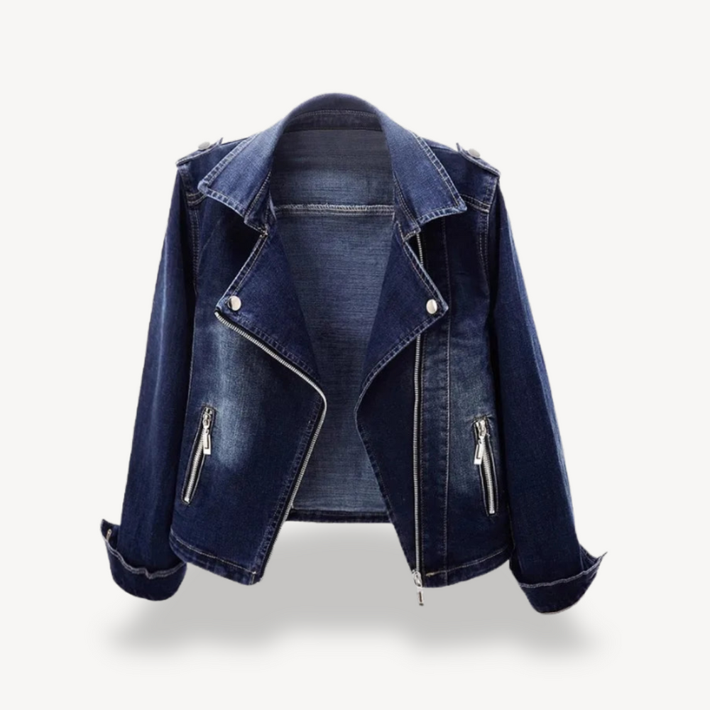 Heidi-Mode | Denim Bikerjacke für Damen