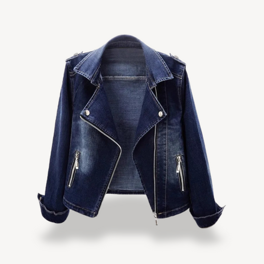 Heidi-Mode | Denim Bikerjacke für Damen