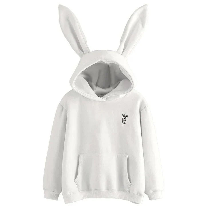 Heidi-Mode | Damen-Sweatshirt Mit Kapuze Und Hasenohren