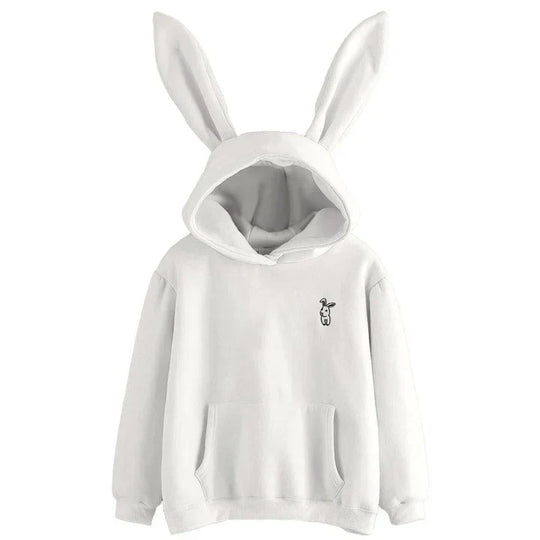 Heidi-Mode | Damen-Sweatshirt Mit Kapuze Und Hasenohren