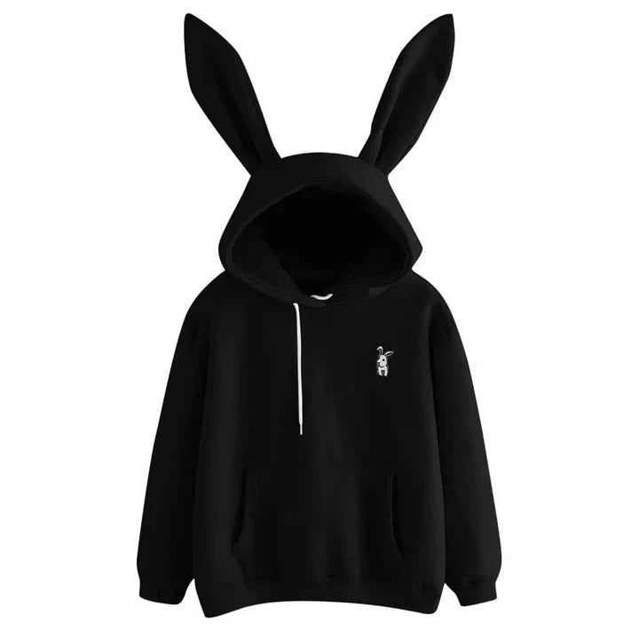 Heidi-Mode | Damen-Sweatshirt Mit Kapuze Und Hasenohren