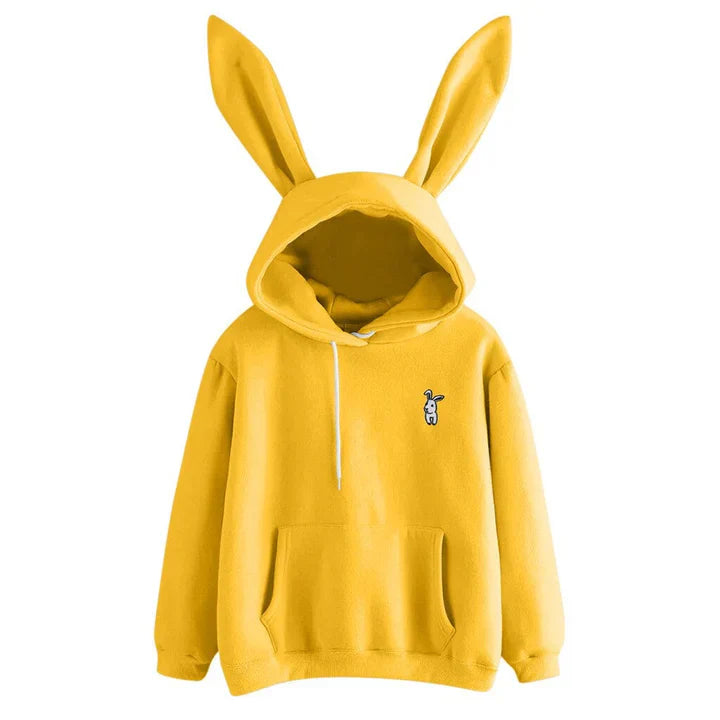 Heidi-Mode | Damen-Sweatshirt Mit Kapuze Und Hasenohren