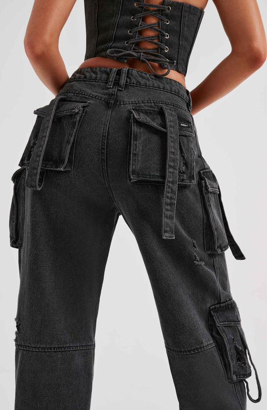 Denim Cargo Pure Eleganz für Damen