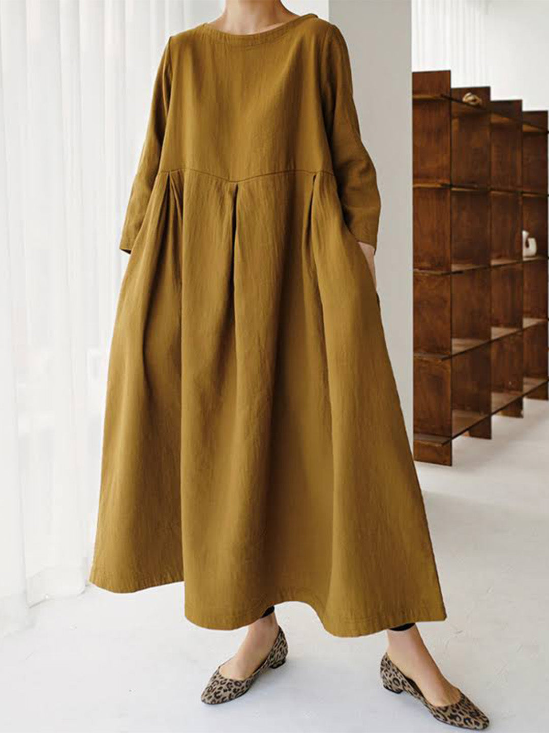 Luftiges Freizeitkleid mit Taschen