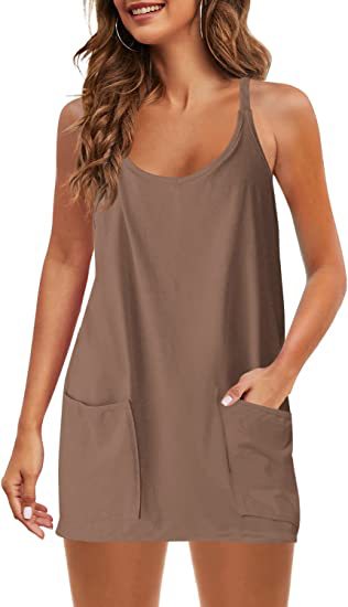 Grünes Tanktop-Kleid