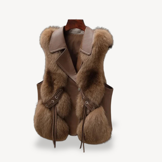 Heidi-Mode | Kunstfelllederweste für Damen