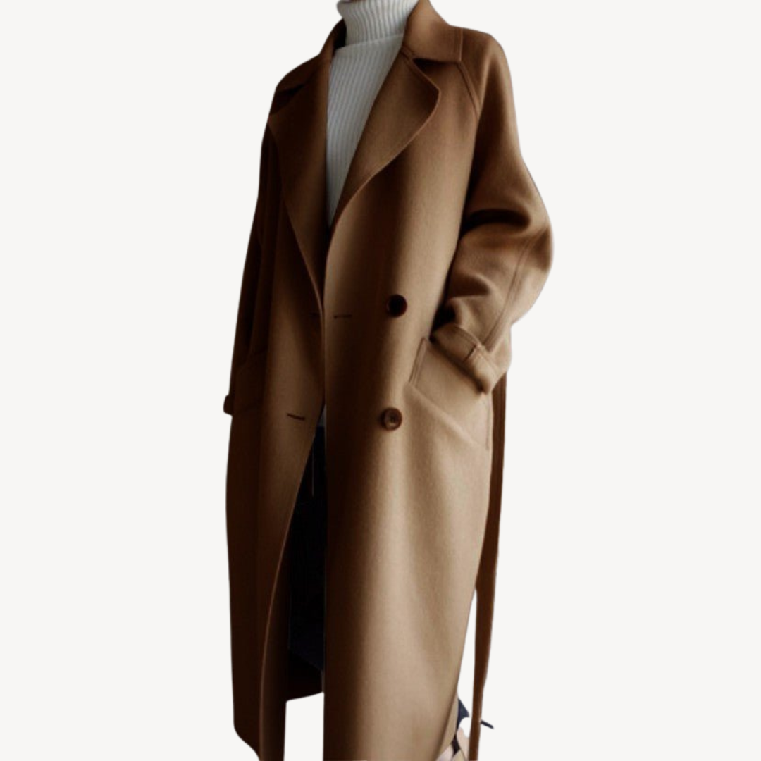 Heidi-Mode | Damen Wollmischung Doppelreiher Mantel