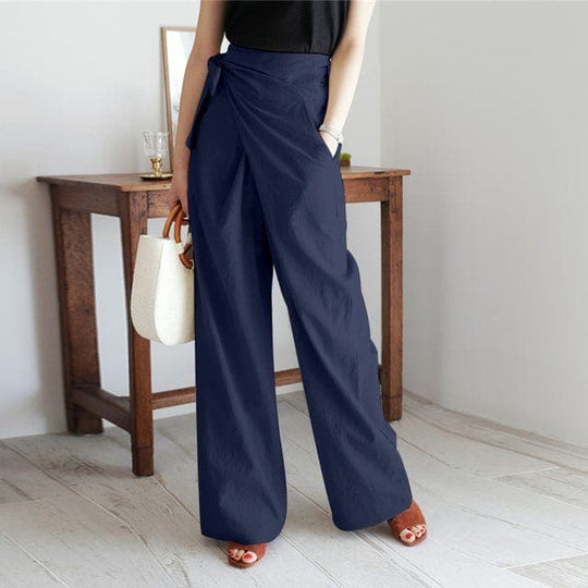 Elegante Wickelhose mit hoher Taille