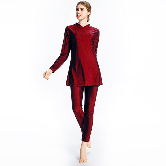 Heidi-Mode | 3 Stück Set Burkini Muslima Frauen Badebekleidung Badeanzug