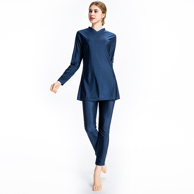 Heidi-Mode | 3 Stück Set Burkini Muslima Frauen Badebekleidung Badeanzug