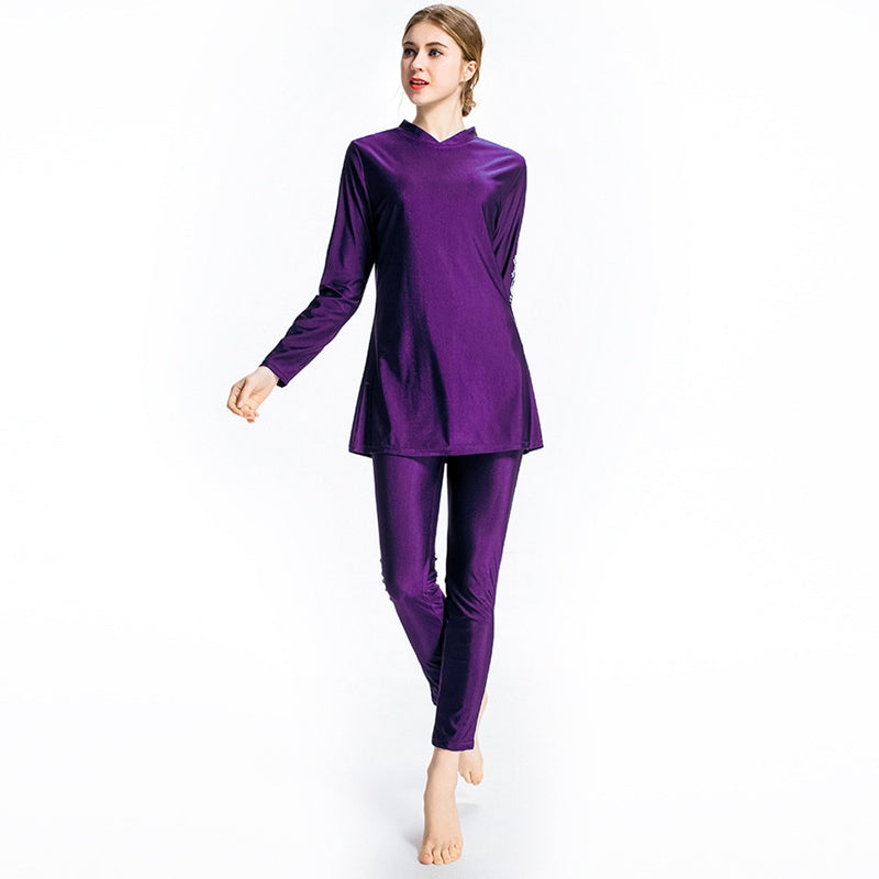 Heidi-Mode | 3 Stück Set Burkini Muslima Frauen Badebekleidung Badeanzug