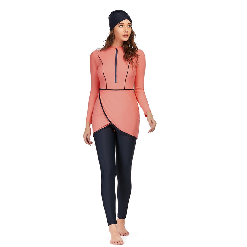 Heidi-Mode | 3 Teile Set Halal Bademode Badeanzug Burkini Badeoutfit