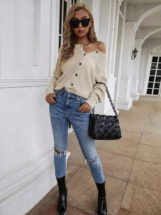 Heidi-Mode | Frauen Strickjacke Pullover