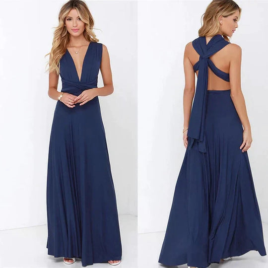 Wickelkleid mit Trägern