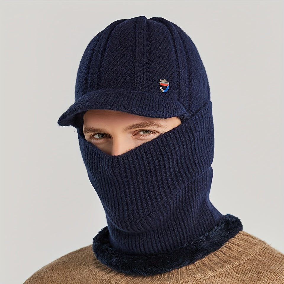 Heidi-Mode - Lässige Winter Vielseitige Strick-Balaclava und Halswärmer Set für Unisex