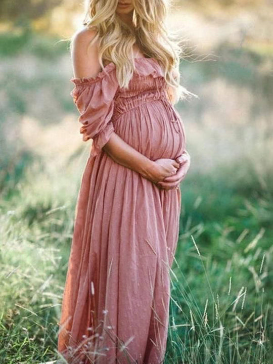 Heidi-Mode | Boho Chic: Umstandsmode Boot Hals Ranken Kleid