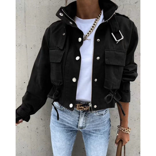 Elegante Jacke mit Stehkragen für Damen