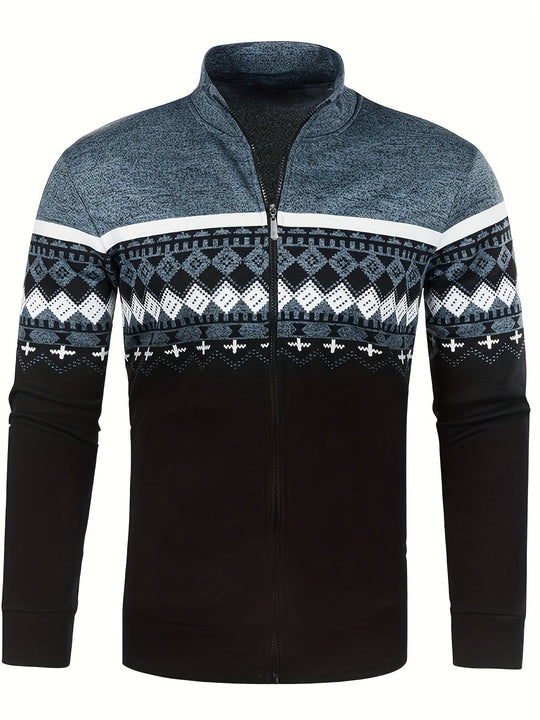 Heidi-Mode | Warmer Pullover mit Reißverschluss für Herren