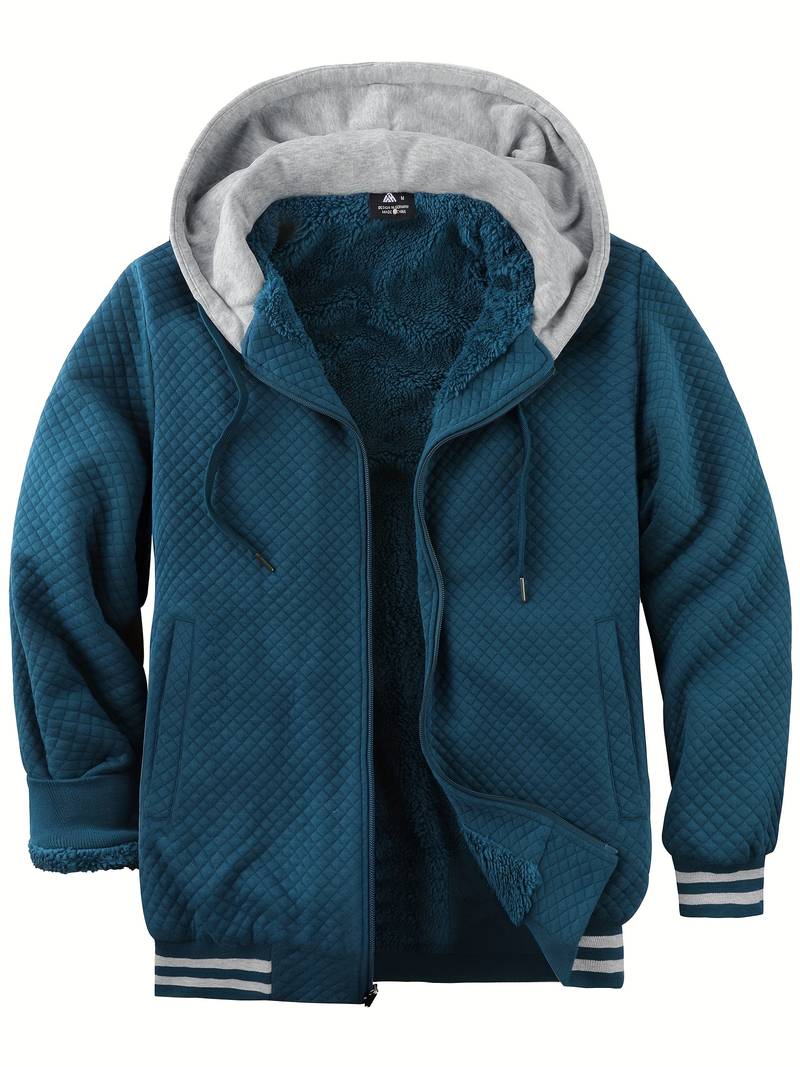 Heidi-Mode Warme Fleece-Hoodie-Jacke für Herren