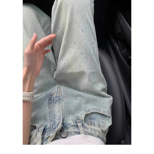 Heidi-Mode | Jeans Damen mit weitem Bein und Strass