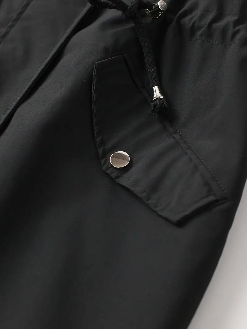 Heidi-Mode | Wasserdichte Outdoor Regenjacke mit Druck und Kapuze für Frauen