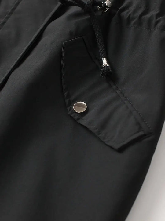 Heidi-Mode | Wasserdichte Outdoor Regenjacke mit Druck und Kapuze für Frauen