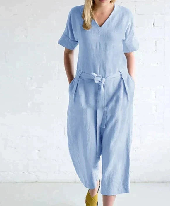 Jumpsuit aus hochwertigem Leinen