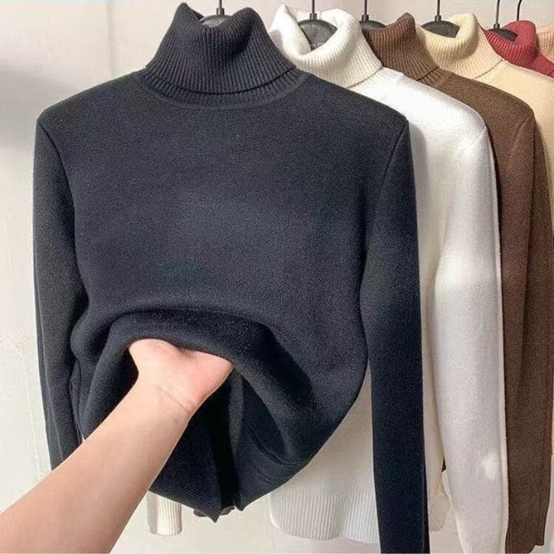 Turtleneck Herbst-Winterpullover für Damen