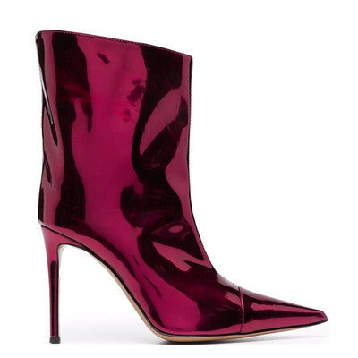 Heidi-Mode | Nachtclub Ankle Boots Spitzefersen 9Cm Magic Paint Leder