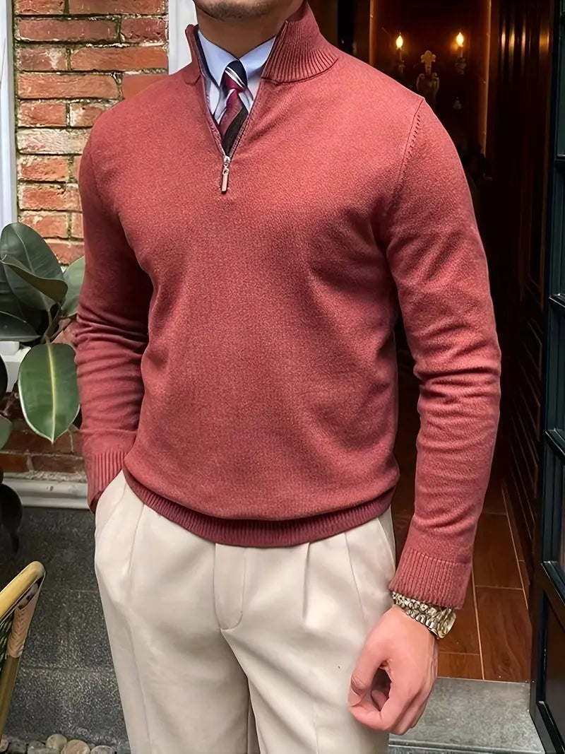 Heidi-Mode | Milano Pull Halb-Reißverschluss für Herren