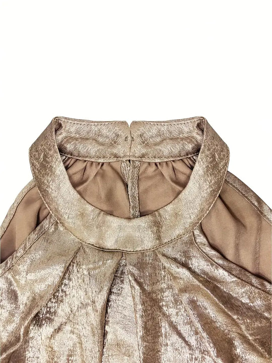 Heidi-Mode | Elegantes Neckholderkleid In Gold