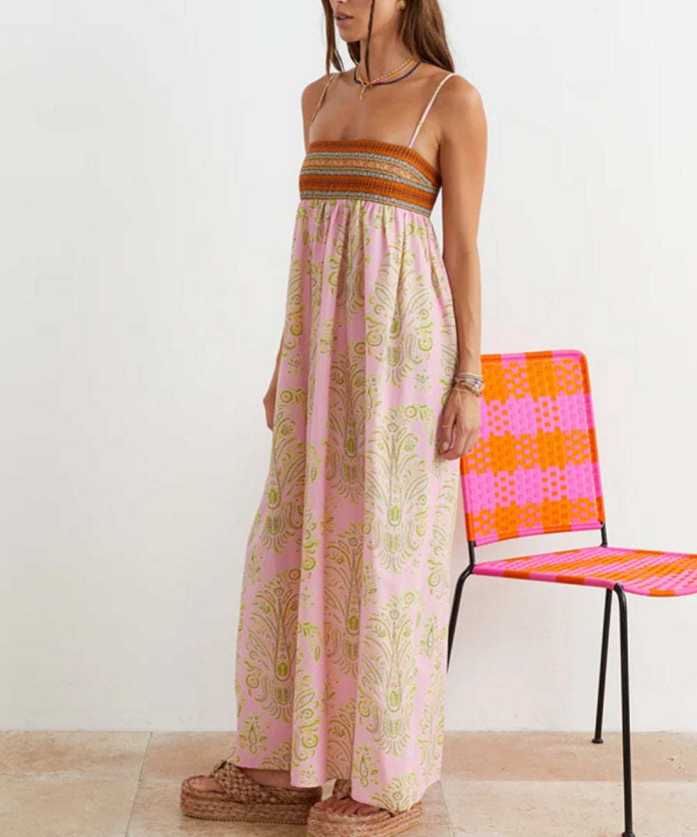 Heidi-Mode | Pink Boho Chic Kleid