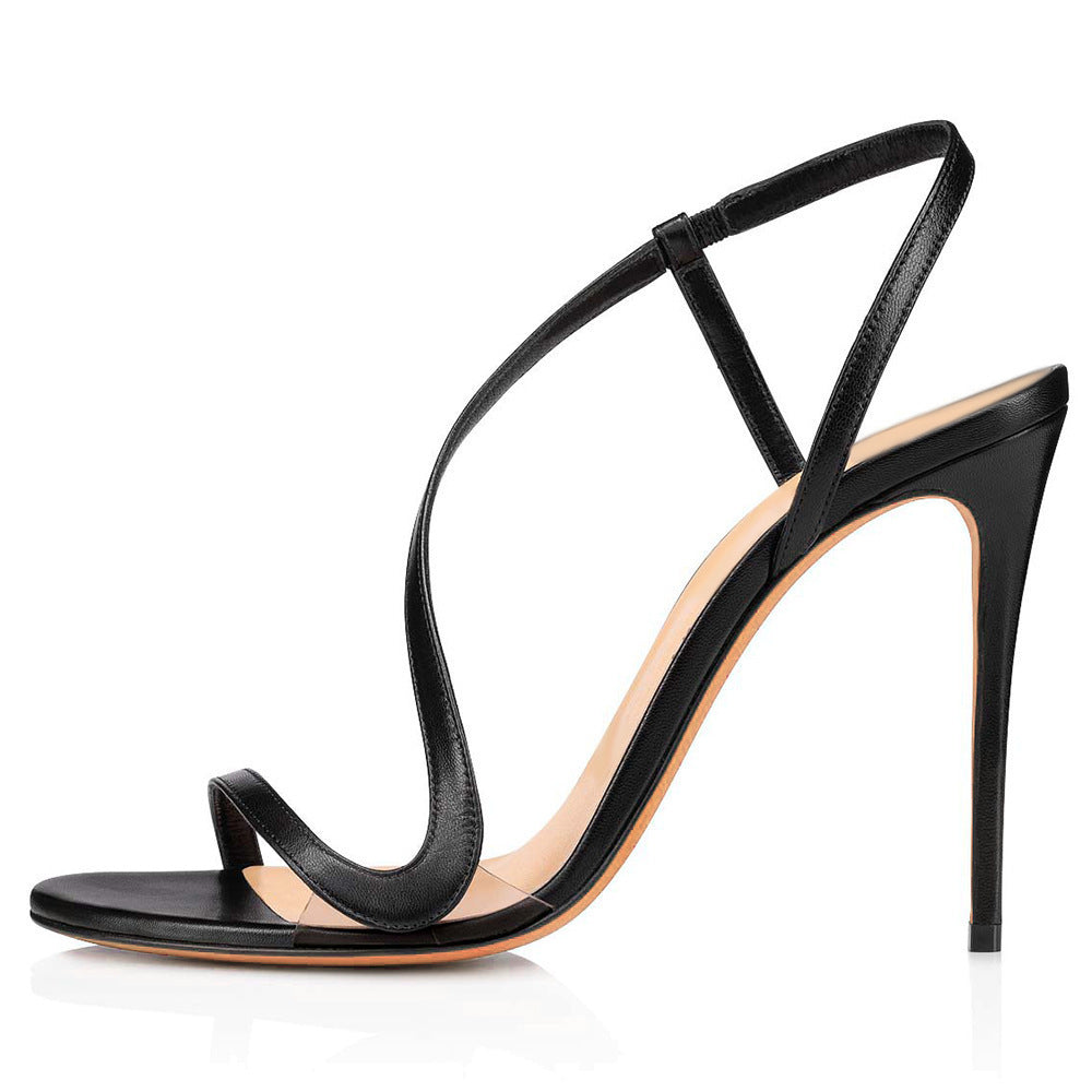 Heidi-Mode | Europäische und Amerikanische Fisch Mund Riemen Stiletto Damen Schuhe