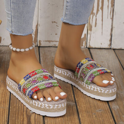 Heidi-Mode | Offene Zehen Plattform Sandalen