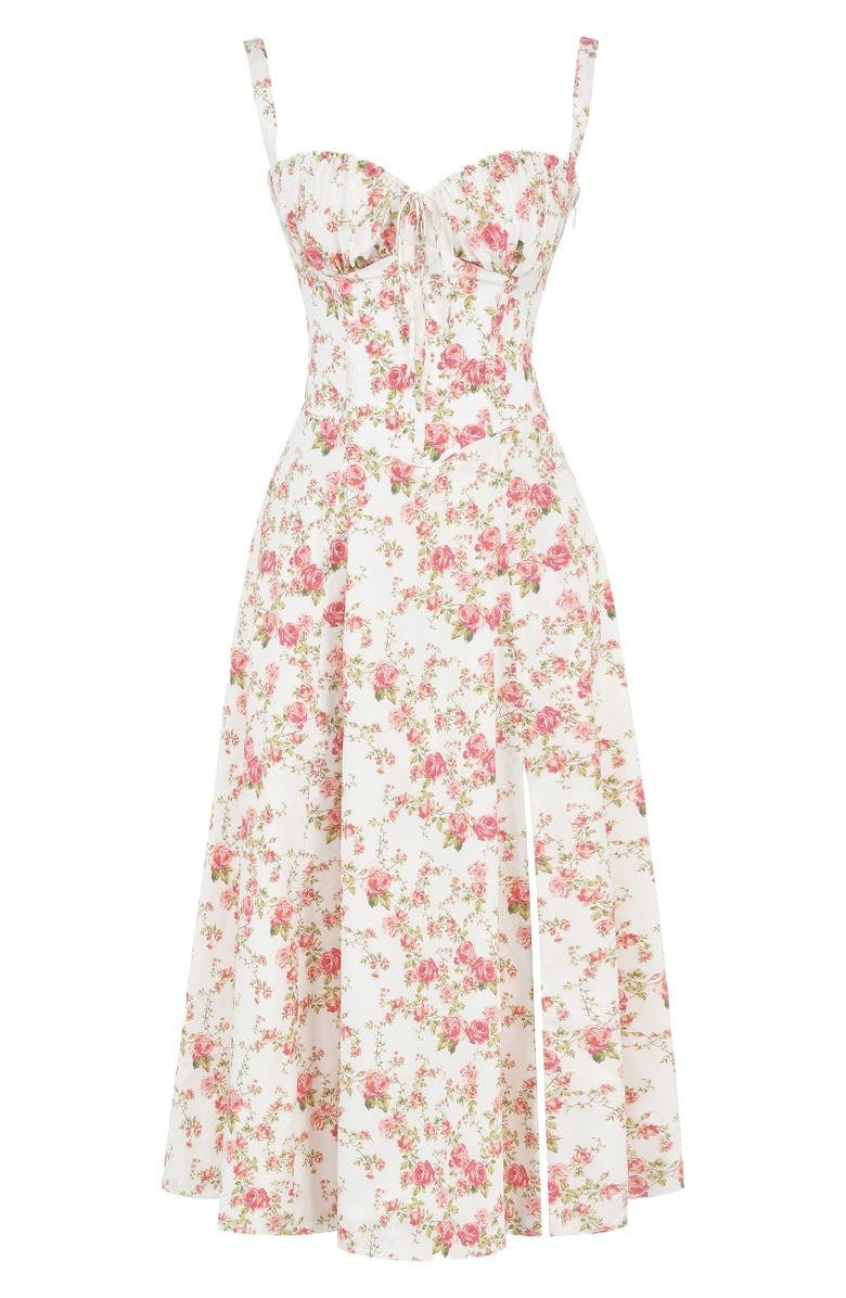 Heidi-Mode | Blumen Kleid mit Korsett