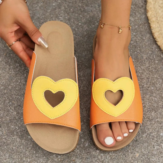 Heidi-Mode | Sandals Love with Heart Shape Design