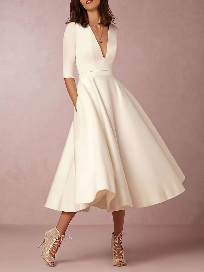 Retro 60er Jahre A-Linien Swingkleid