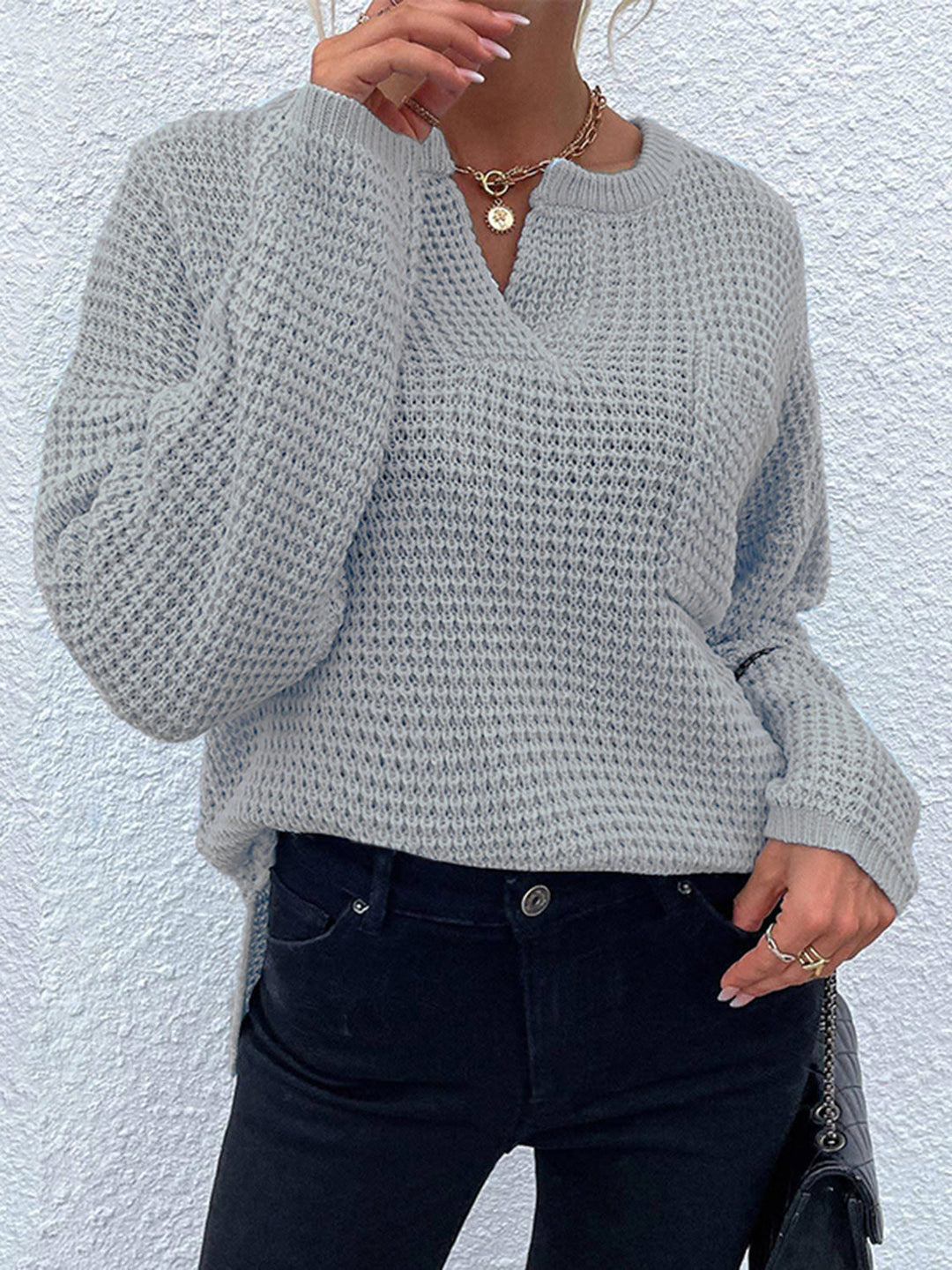 Heidi-Mode | Weich Stilvoll Strick Warm Pullover