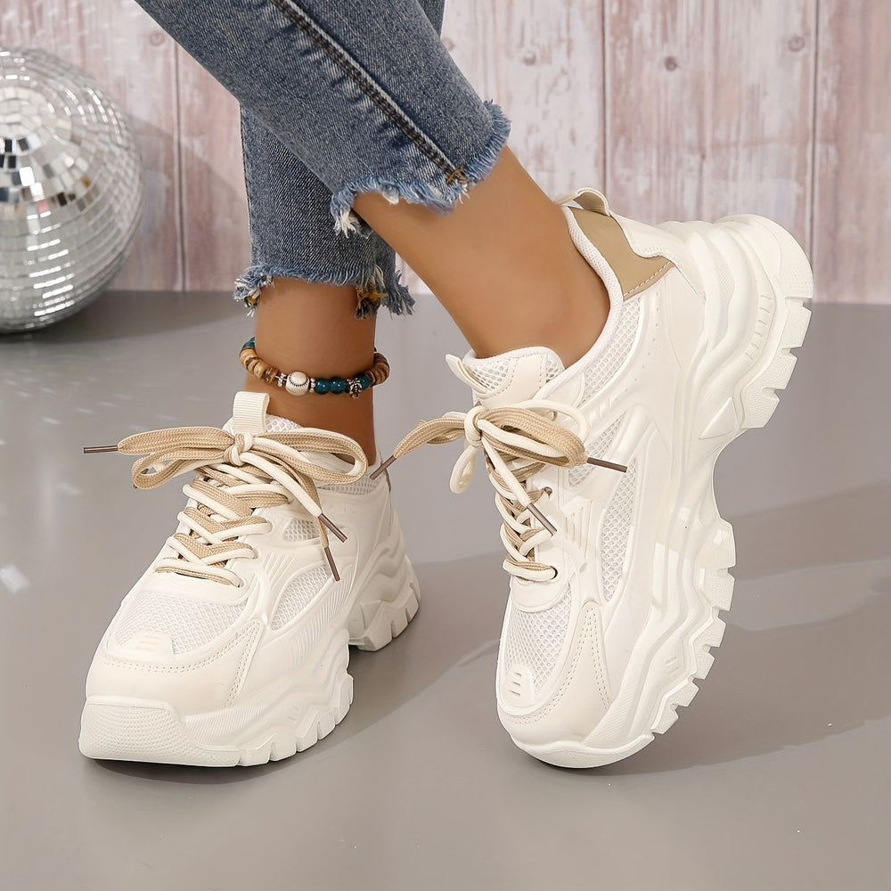 Heidi-Mode | Bequeme Beige Sneaker