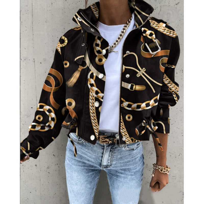 Elegante Jacke mit Stehkragen für Damen