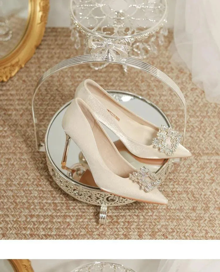 Heidi-Mode | Brautschuhe Stiletto mit Strass