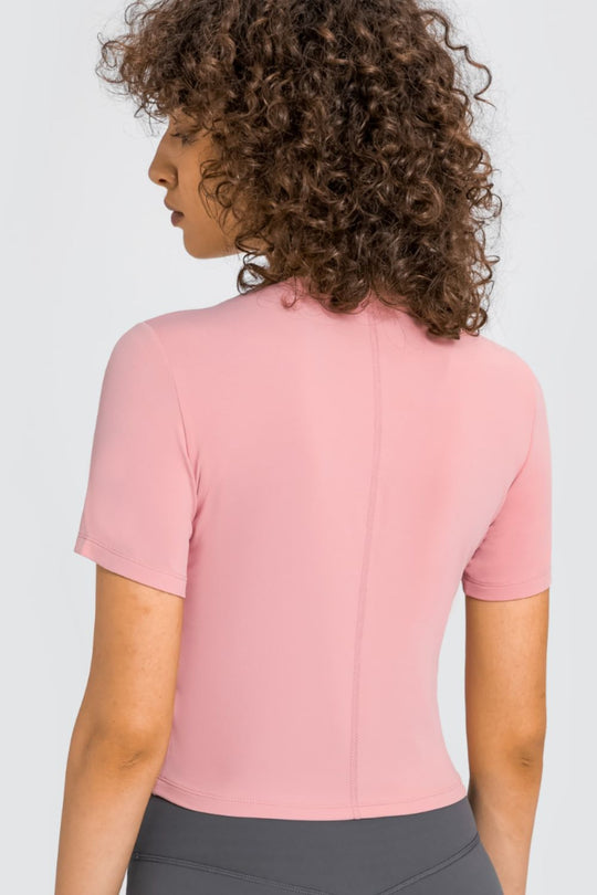Heidi-Mode | Millennia Rundhals Kurzarm Yoga T-Shirt