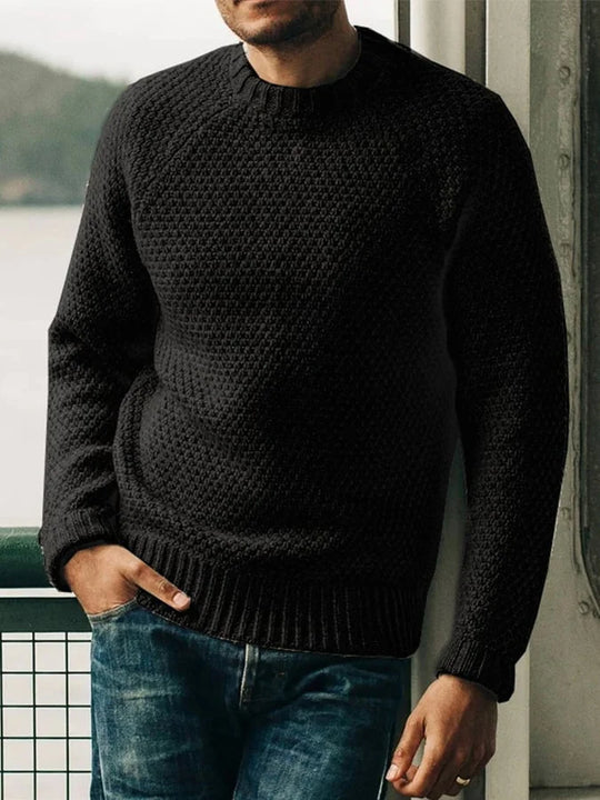 Heidi-Mode Casual Rundkragen-Strickwaren Herren Pullover