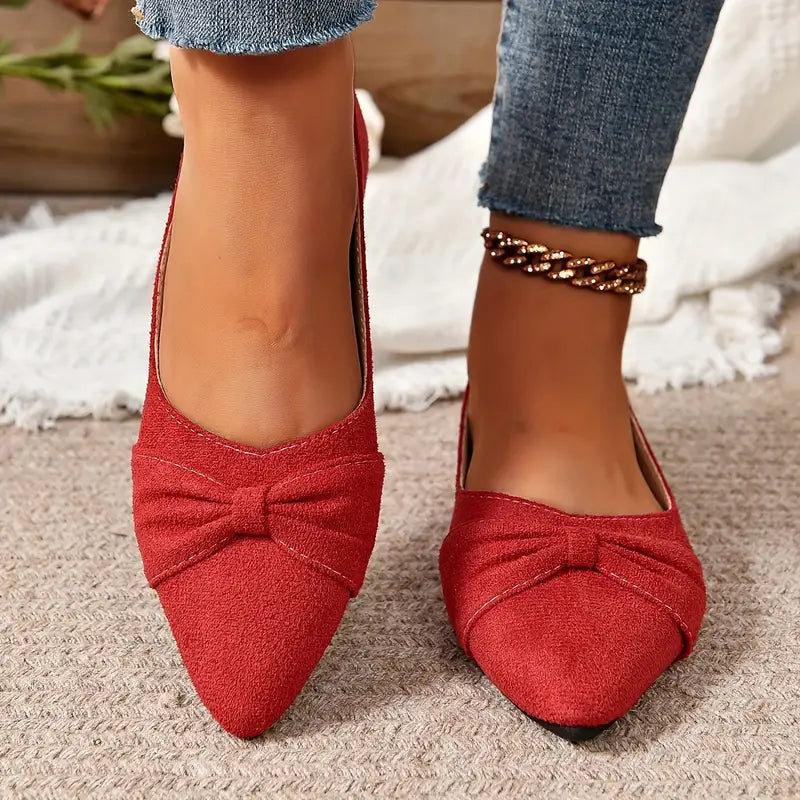 Heidi-Mode | Bequeme Ballerinas mit Slip-On. Elegante Ballerinas mit Schleifen