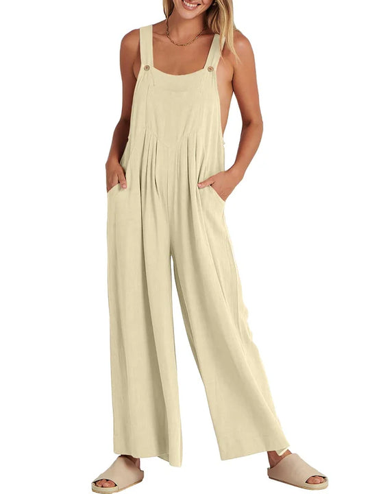 Leinen Blüte Jumpsuit