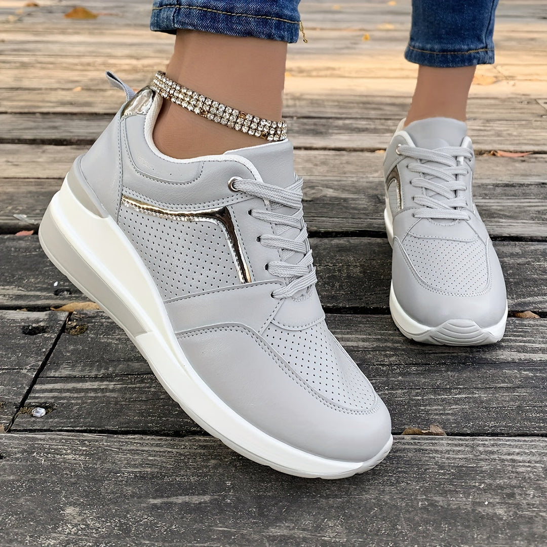 Heidi-Mode | Einfarbige Sneaker Für Damen Ideal Für Den Alltag
