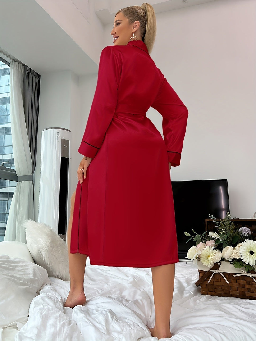 Heidi-Mode - Satin Nachthemd für Damen